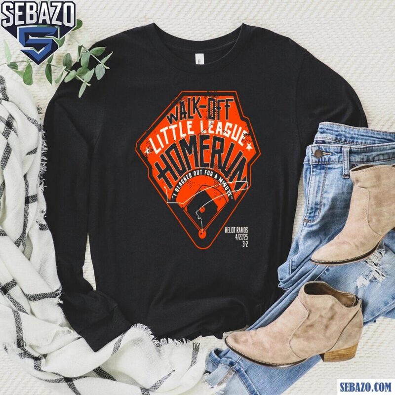 Heliot Ramos Walk Off Inside The Park Home Run Shirt long sleeved
