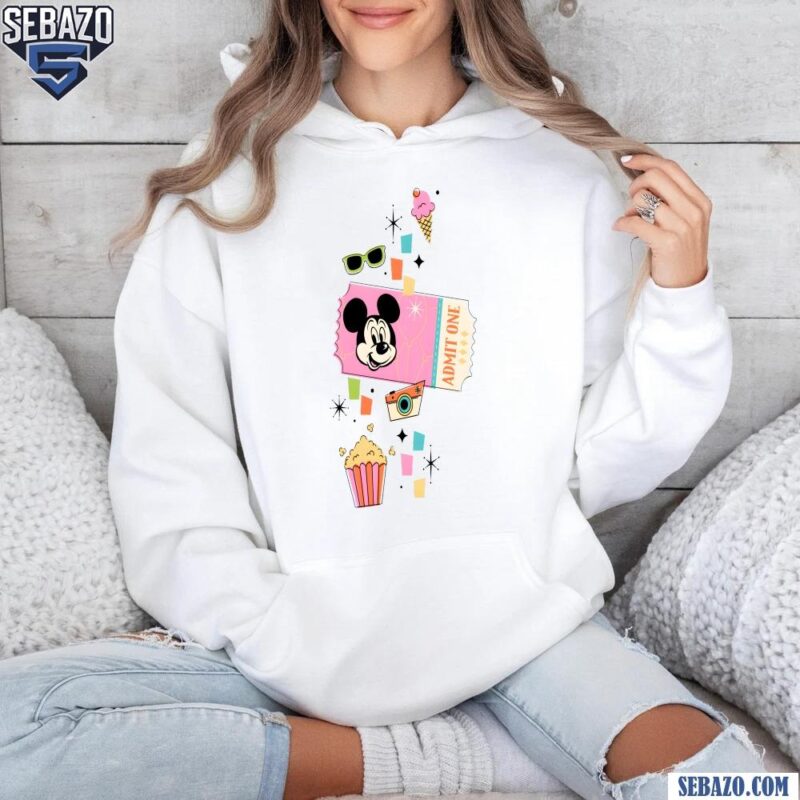 Mickey Mouse Disney Park Ticket Shirt hoodie