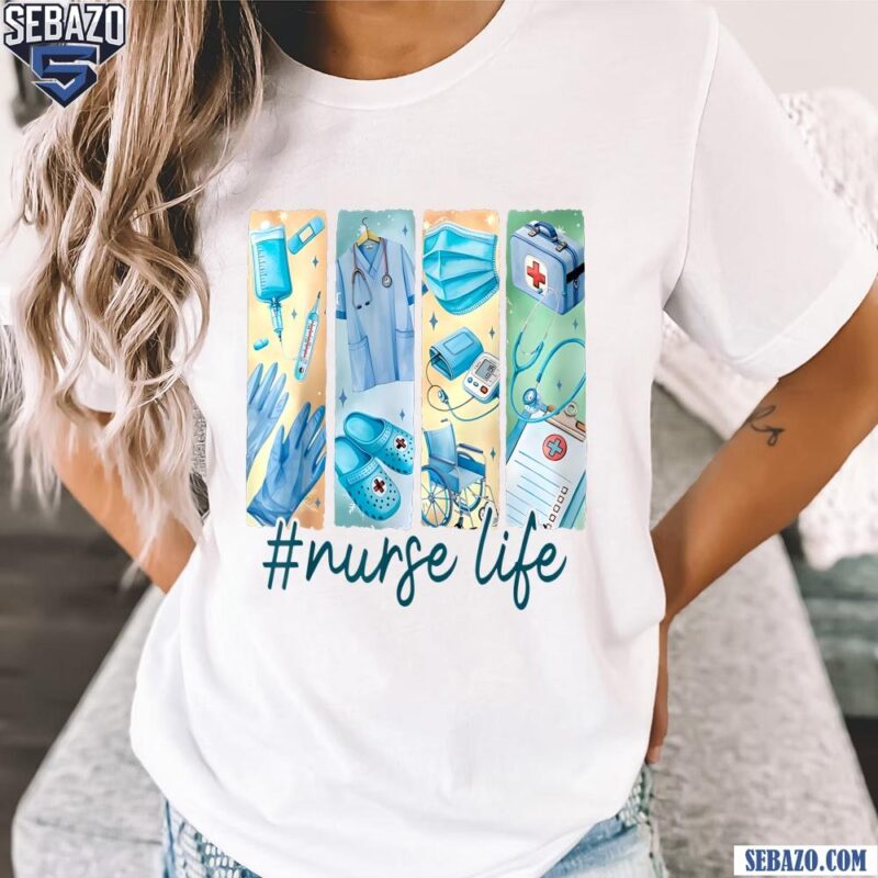 Nurse Life Rn Cna Brushstroke Shirt Sublimation t-shirt