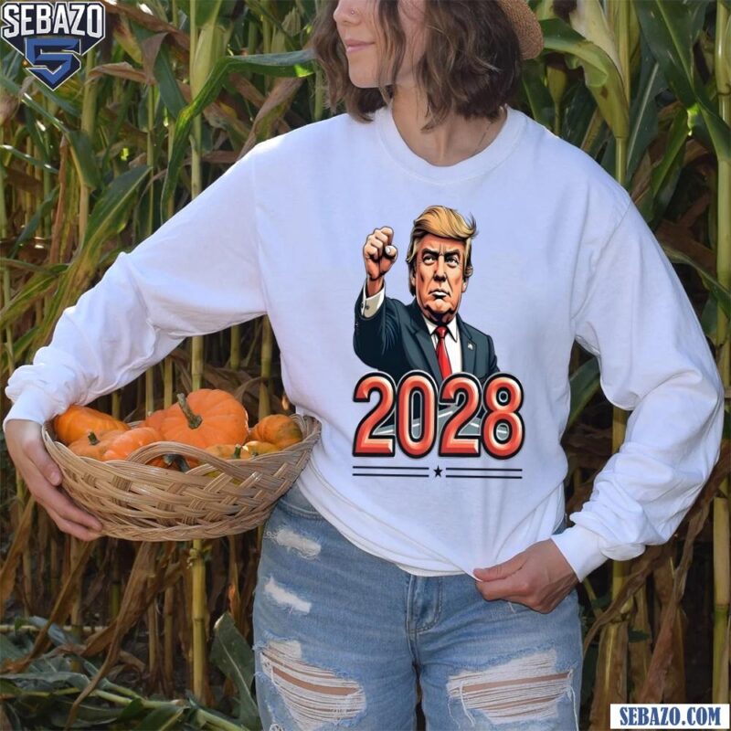 President Trump 2028 48Th President Of America Shirt long sleeved