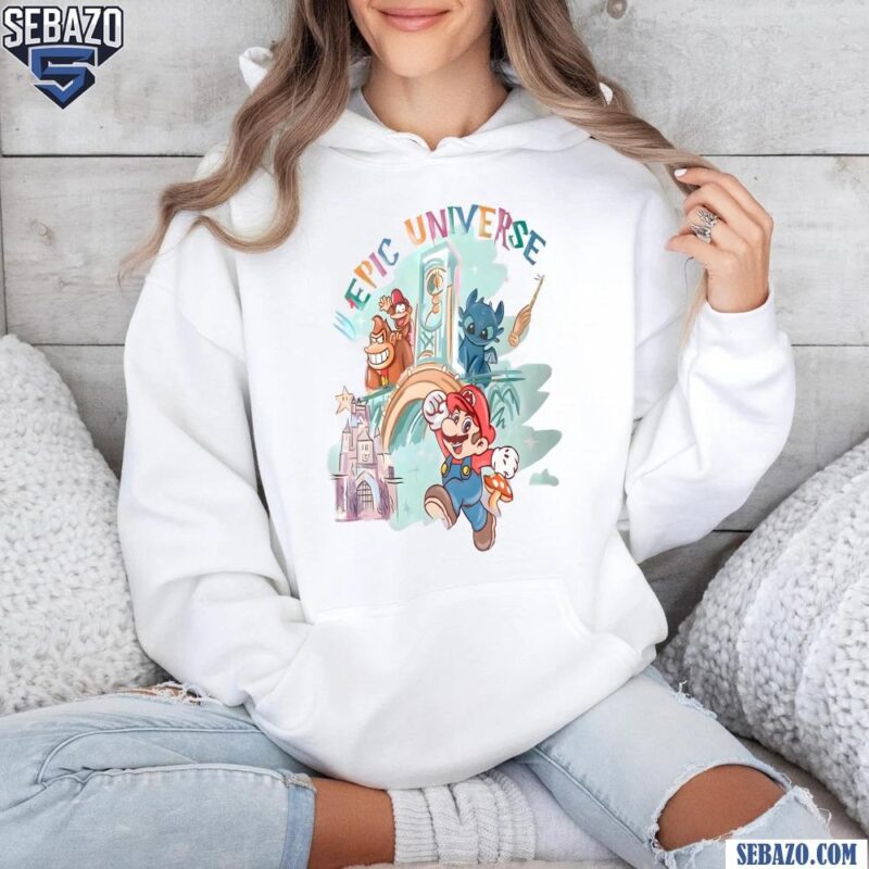 Retro Epic Universe Family Super Mario Shirt hoodie