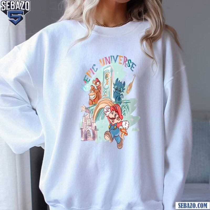 Retro Epic Universe Family Super Mario Shirt sweatshirt