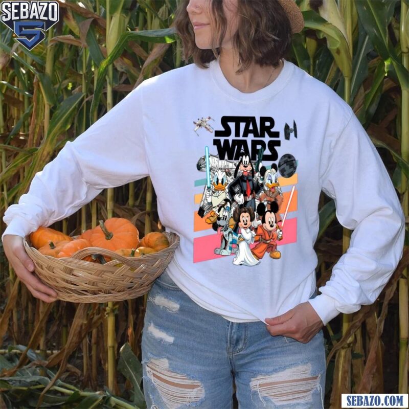 Retro Mouse And Friends Star Wars Shirt long sleeved
