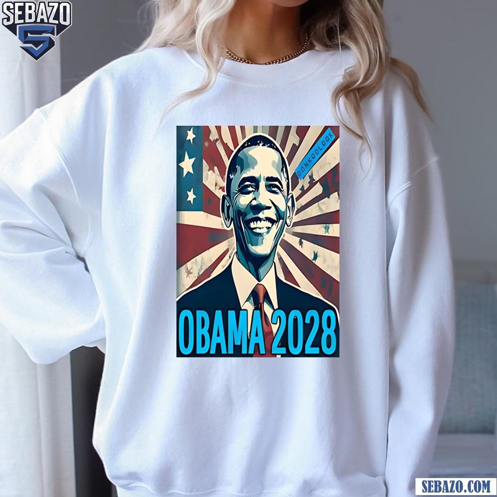 Vintage Barack Obama 2028 America Flag Shirt