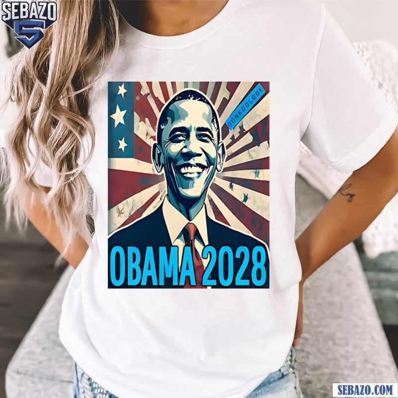 Vintage Barack Obama 2028 America Flag Shirt t-shirt